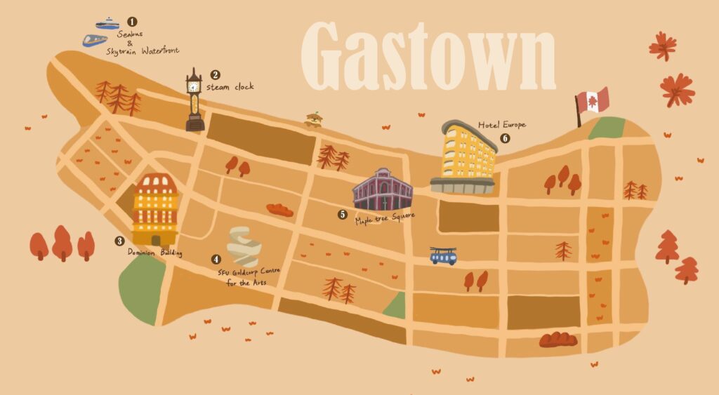 Gastown築島地圖